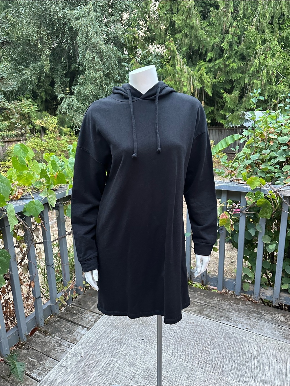 ONLY Dreamer life Oversized Sweat hood Dress | Black | Size S | G-1793‎